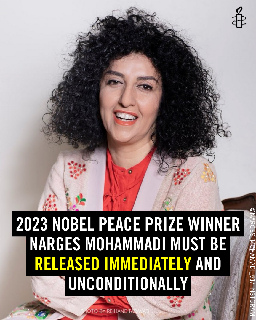 Narges Mohammadi: Iranian Human Rights Defender Wins Nobel Peace Prize